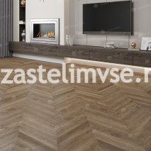 Кварцвиниловый ламинат AlpineFloor Альпийский Шеврон ECO 18-5 Макадамия Chevron