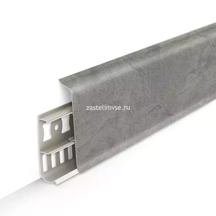 Плинтус IDEAL Deconika 70мм Лофт светло-серый 547