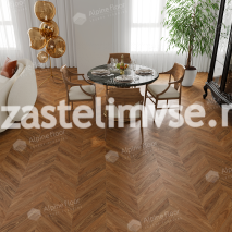 Кварцвиниловый ламинат AlpineFloor Альпийский Шеврон ECO 18-22 Орех Нойер Chevron