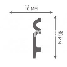 Ударопрочный дюрополимерный плинтус ПЛИНТЭКС ART F 80/16