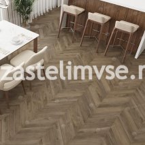 Кварцвиниловый ламинат AlpineFloor Альпийский Шеврон ECO 18-4 Дуб Насыщенный Chevron 
