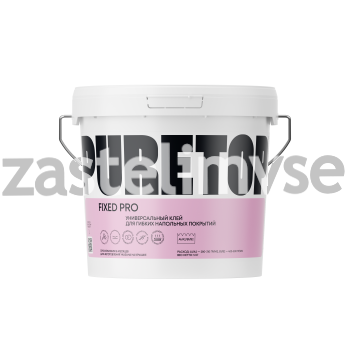 Универсальный водно-дисперсионный клей PURETOP FIXED PRO для гибких напольных покрытий - масса 3 кг