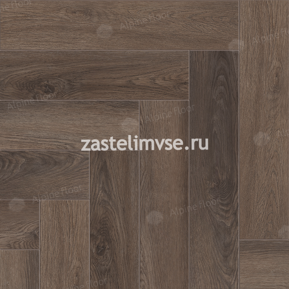 Клеевая LVT плитка AlpineFloor Parquet LVT Фафнир ECO 16-16
