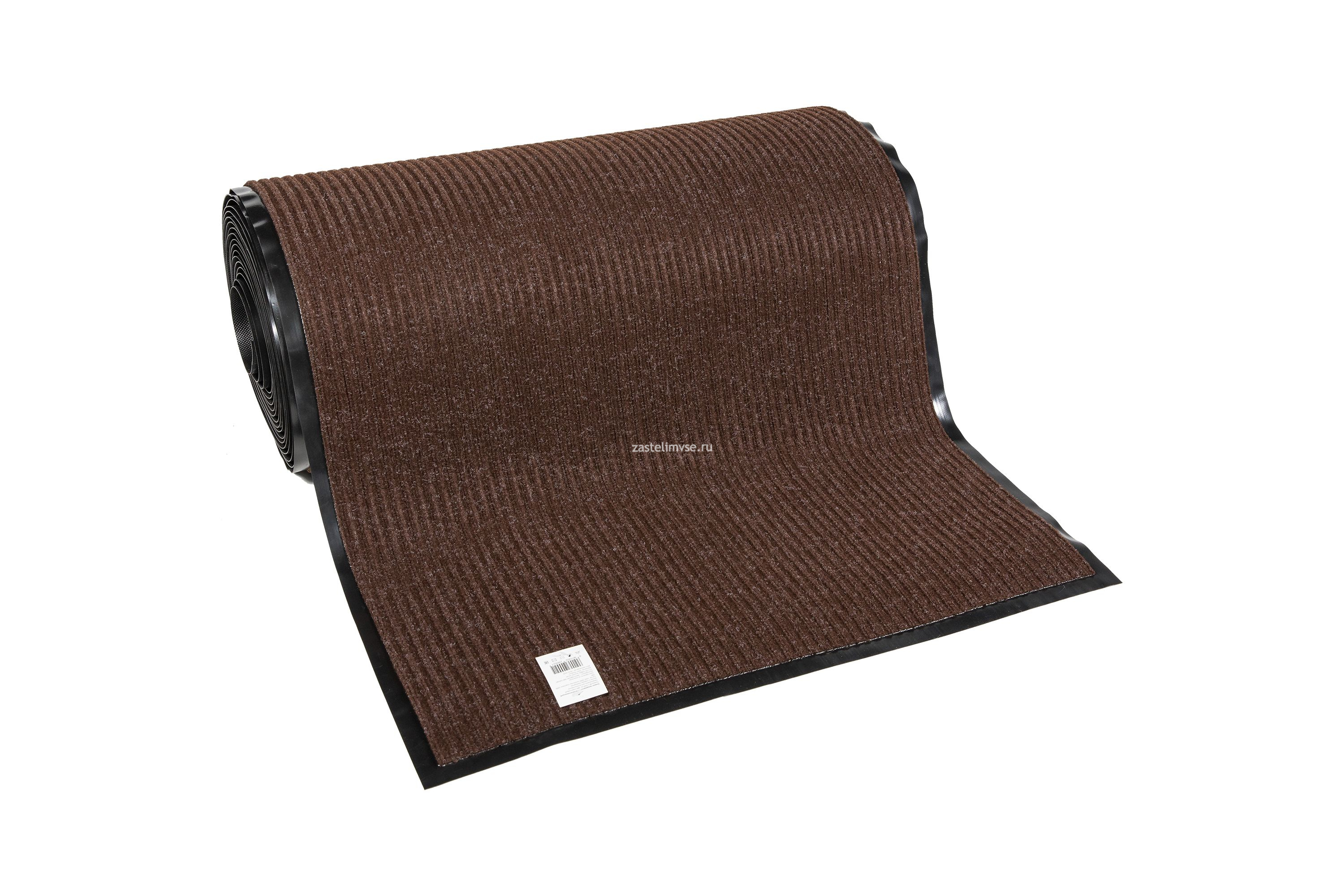 Влаговпитывающая дорожка Sun Step Ребристый коричневый - ширина рулона 1,2 м (продается кратно рулонам)