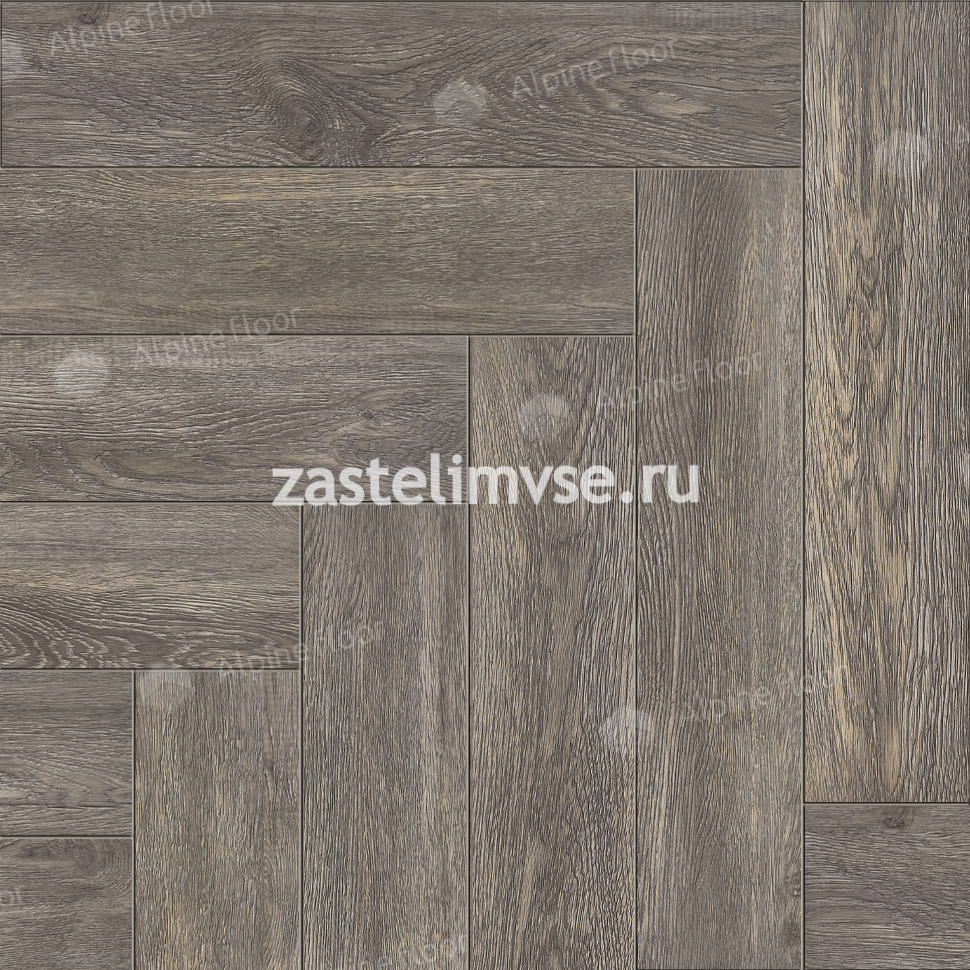 Клеевая LVT плитка AlpineFloor Parquet LVT Венге Грей ECO 16-8