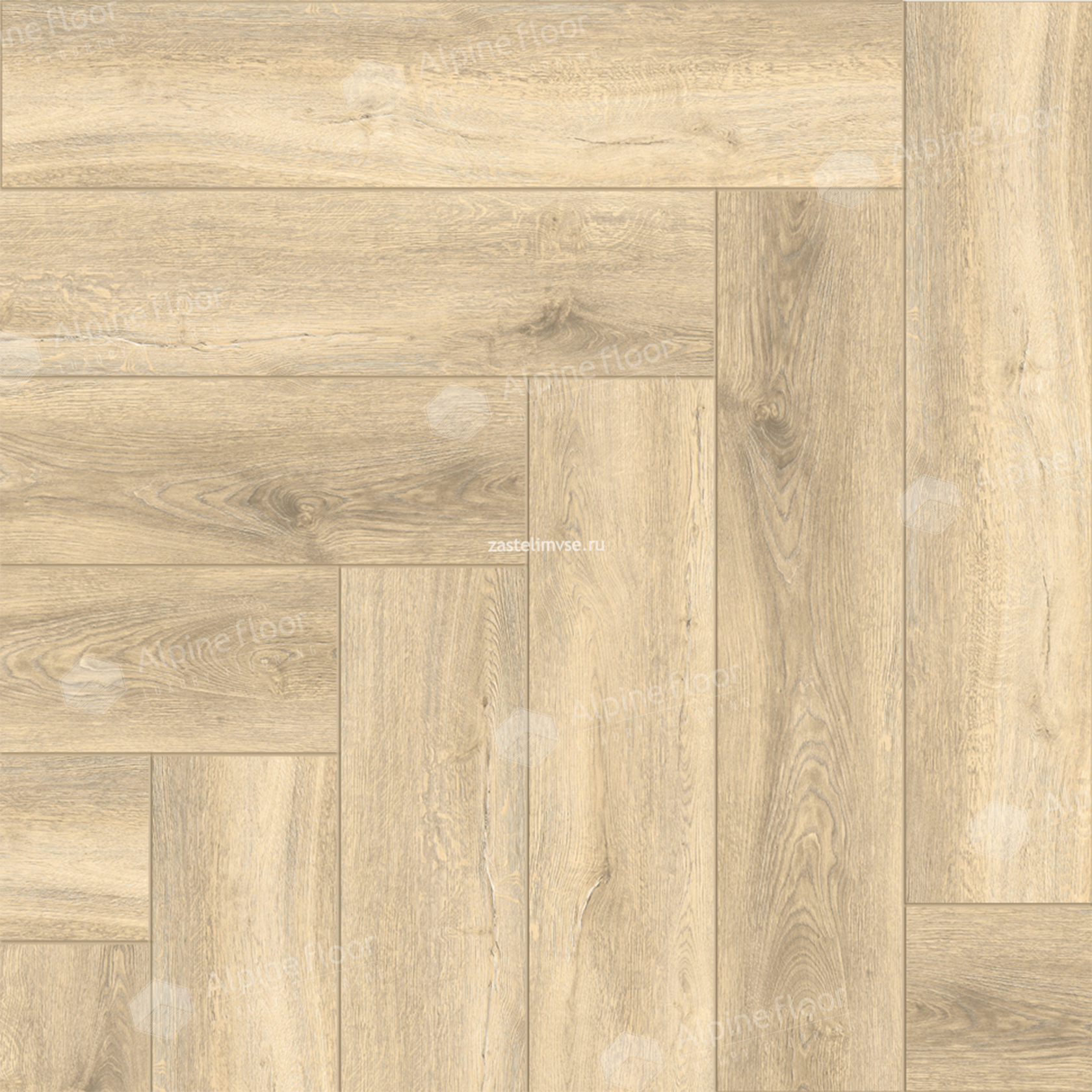 Клеевая LVT плитка AlpineFloor Parquet LVT Дуб Ригель ECO 16-24
