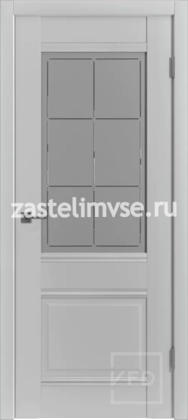 Дверь межкомнатная Эмалекс ЕС2 Серый Кристалл кросс - 900мм