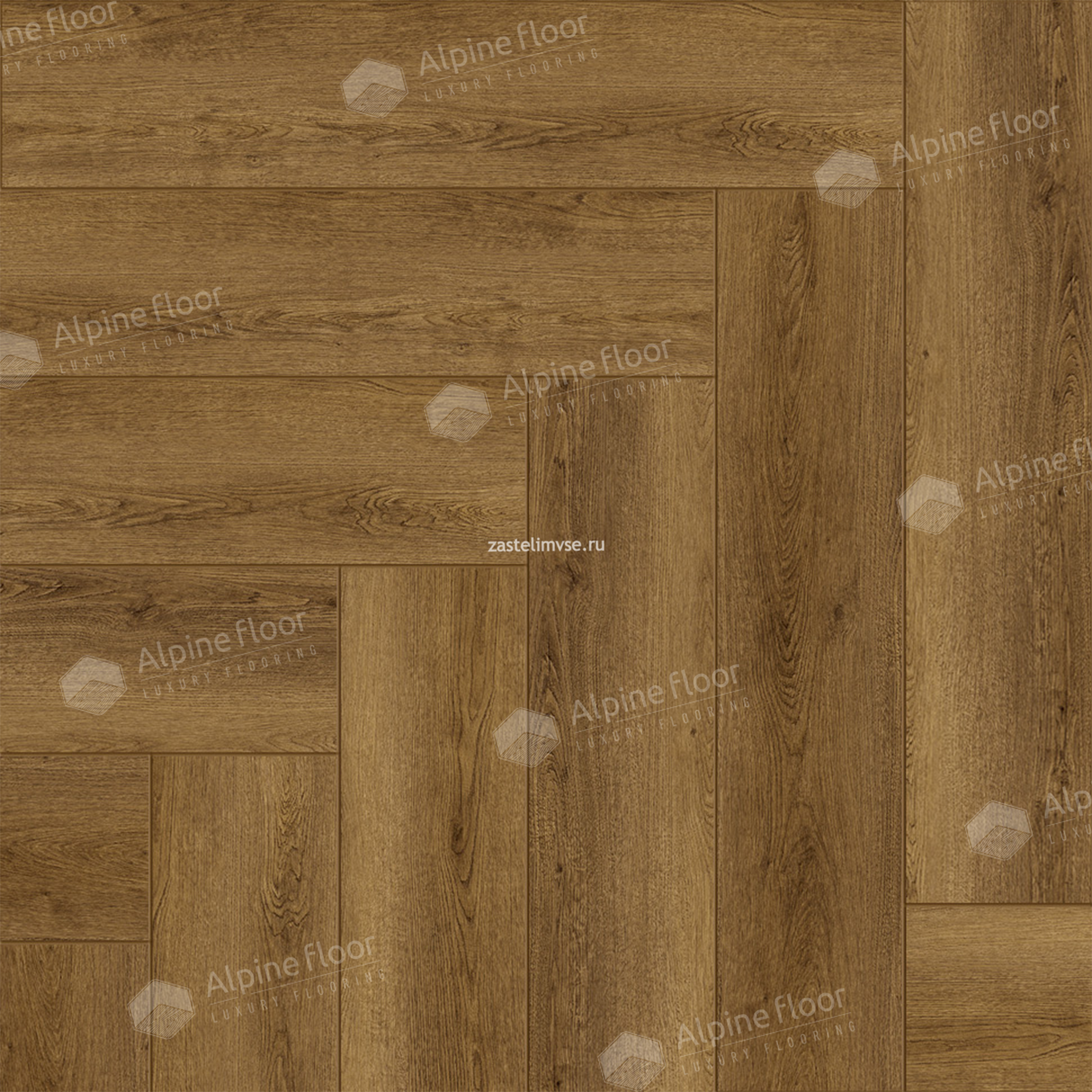 Клеевая LVT плитка AlpineFloor Parquet LVT Дуб Капелла ECO 16-31
