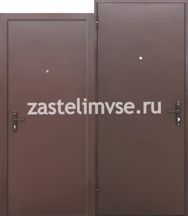 Дверь металлическая Стройгост 5 РФ металл/металл Внутреннее открывание 860мм