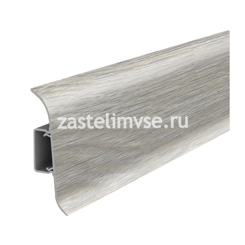 Плинтус IDEAL Классик 55мм Ясень Серый 253