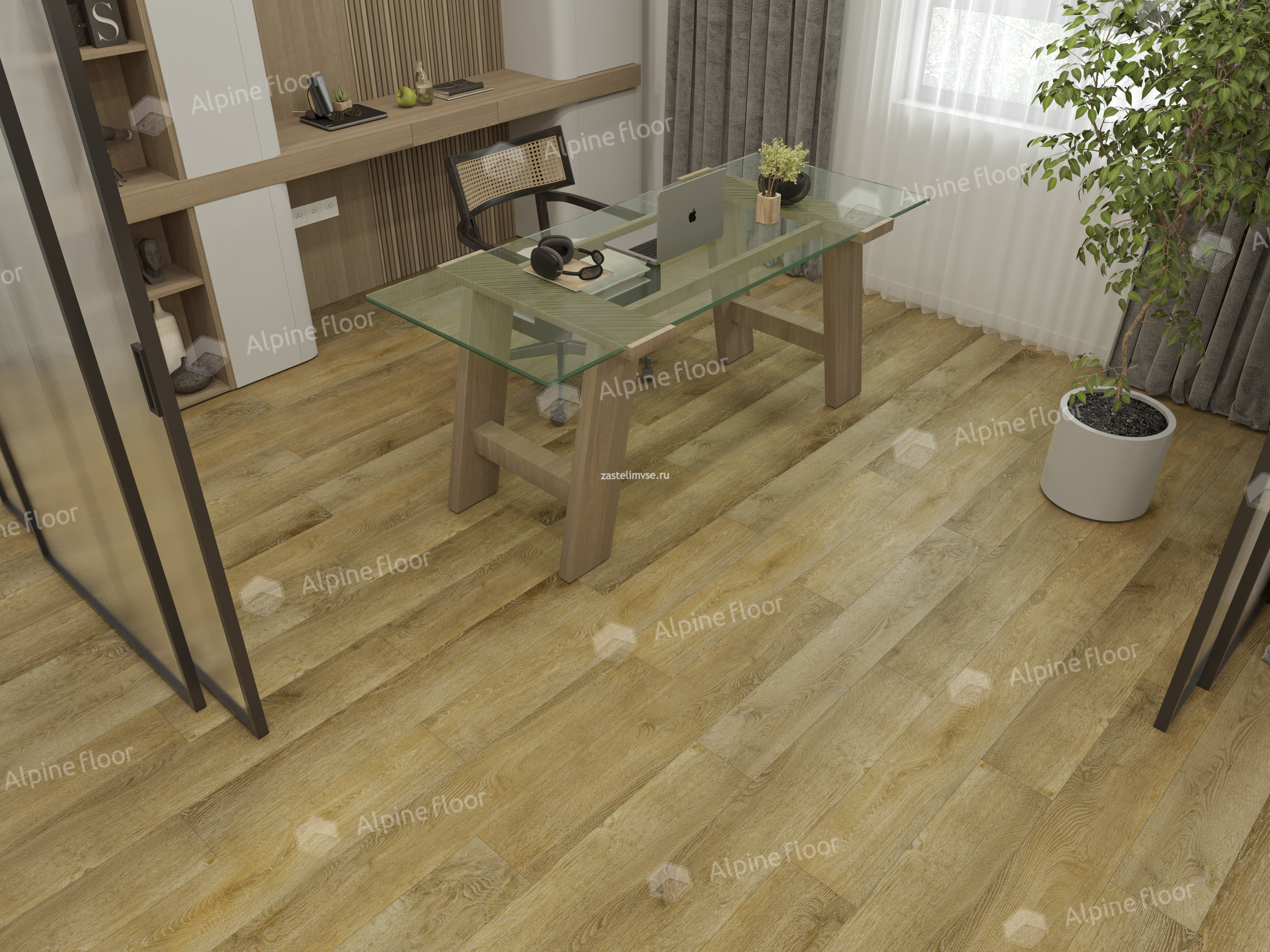 Клеевая LVT плитка AlpineFloor Ultra Дуб Имперский ECO 5-34