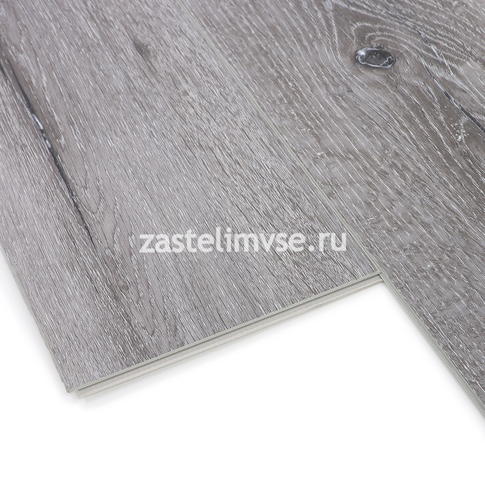 SPC плитка CronaFloor Wood 4V Дуб Серый